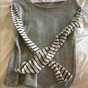 LNA mixed media sweater